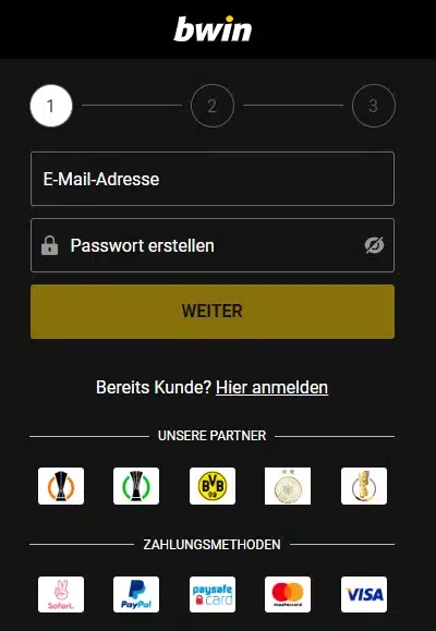 bwin login